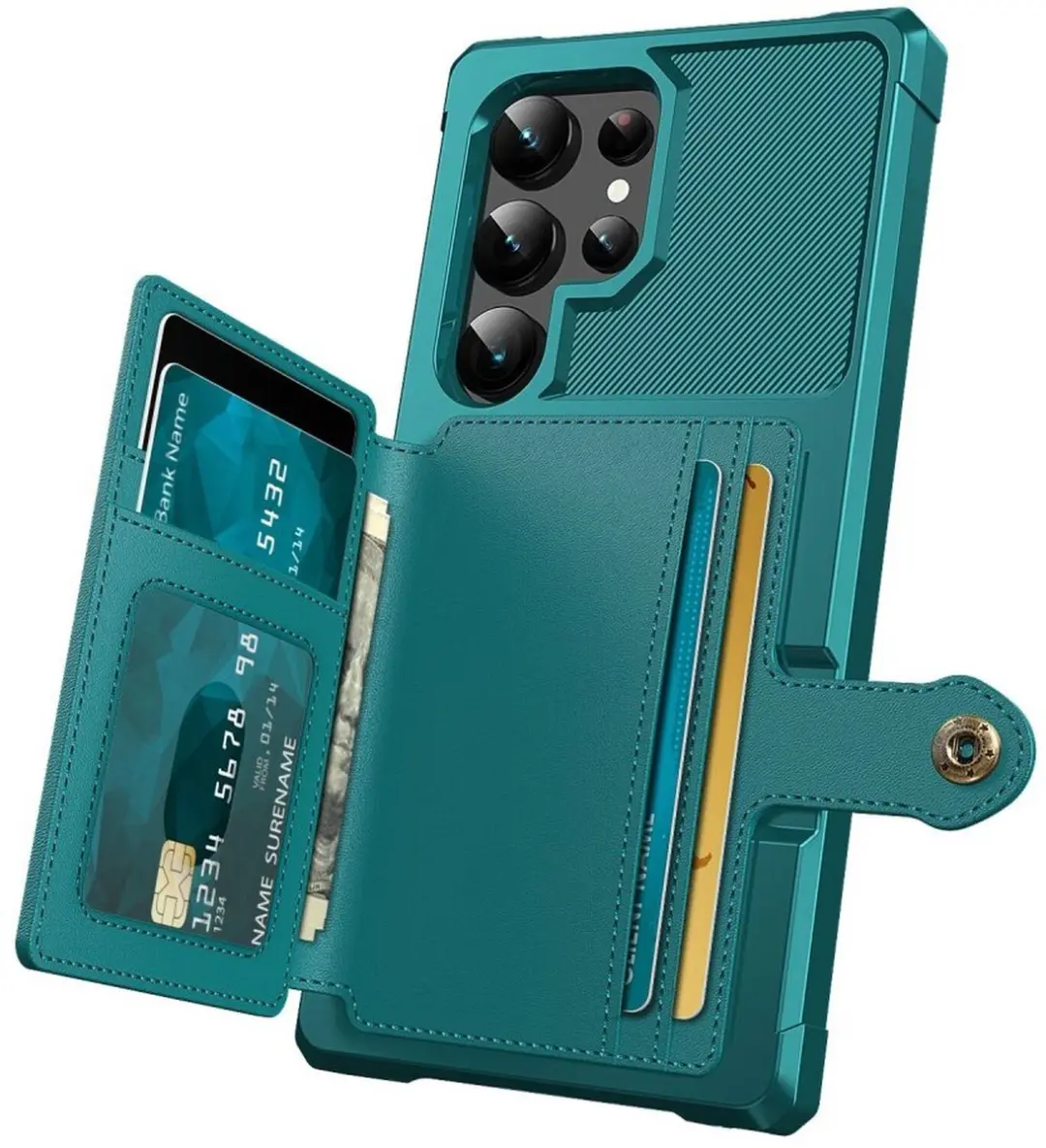 Selected Portemonnee Hoesje Samsung Galaxy S26 Ultra - 4 Pasjes - Groen