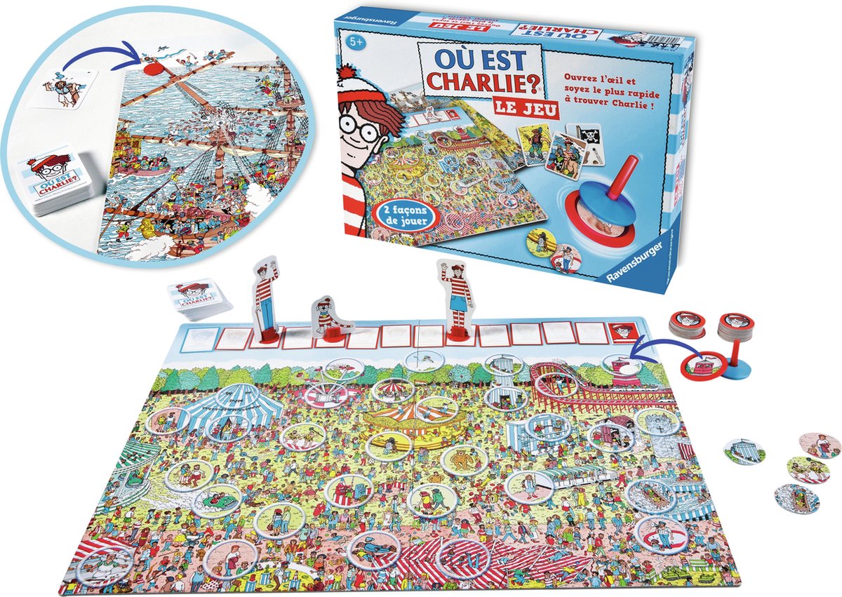 Ravensburger – 26569 – Gesellschaftsspiel – Wo ist Charlie?