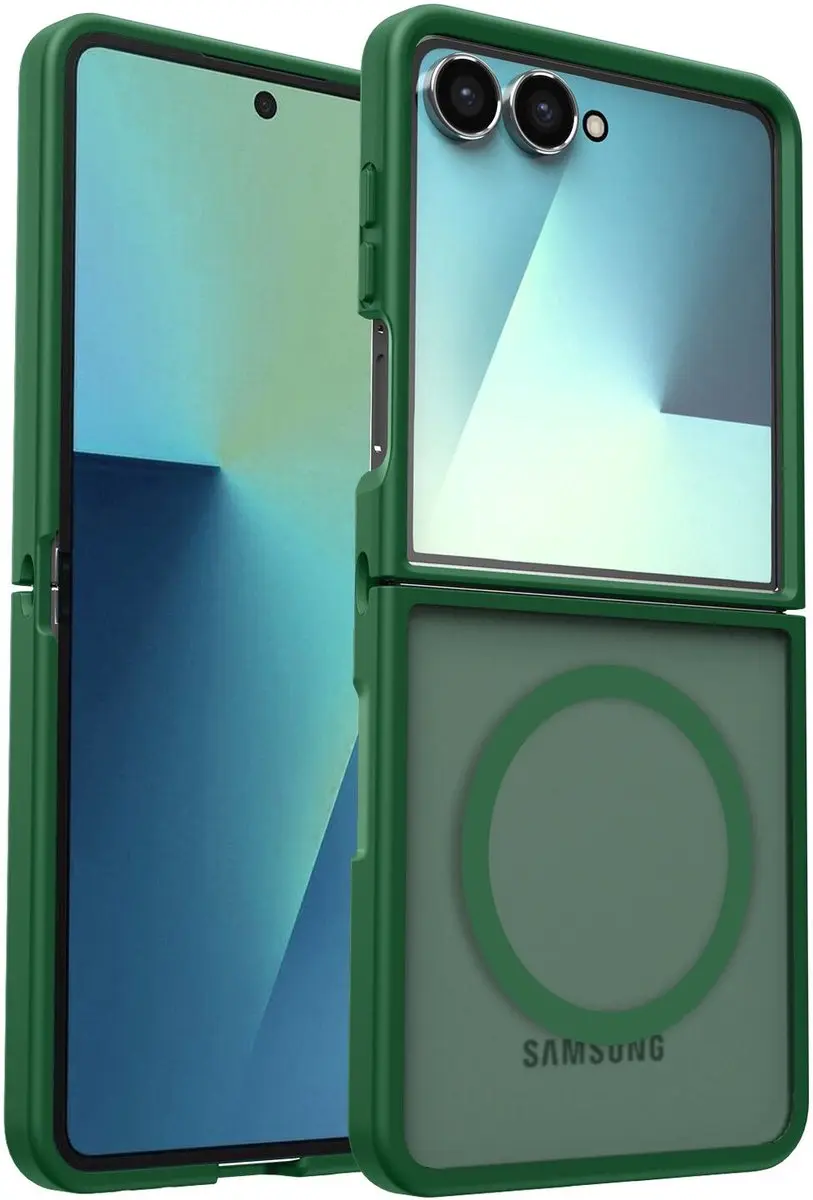 Selected Hoesje Samsung Galaxy Z Flip 7 MagSafe Groen