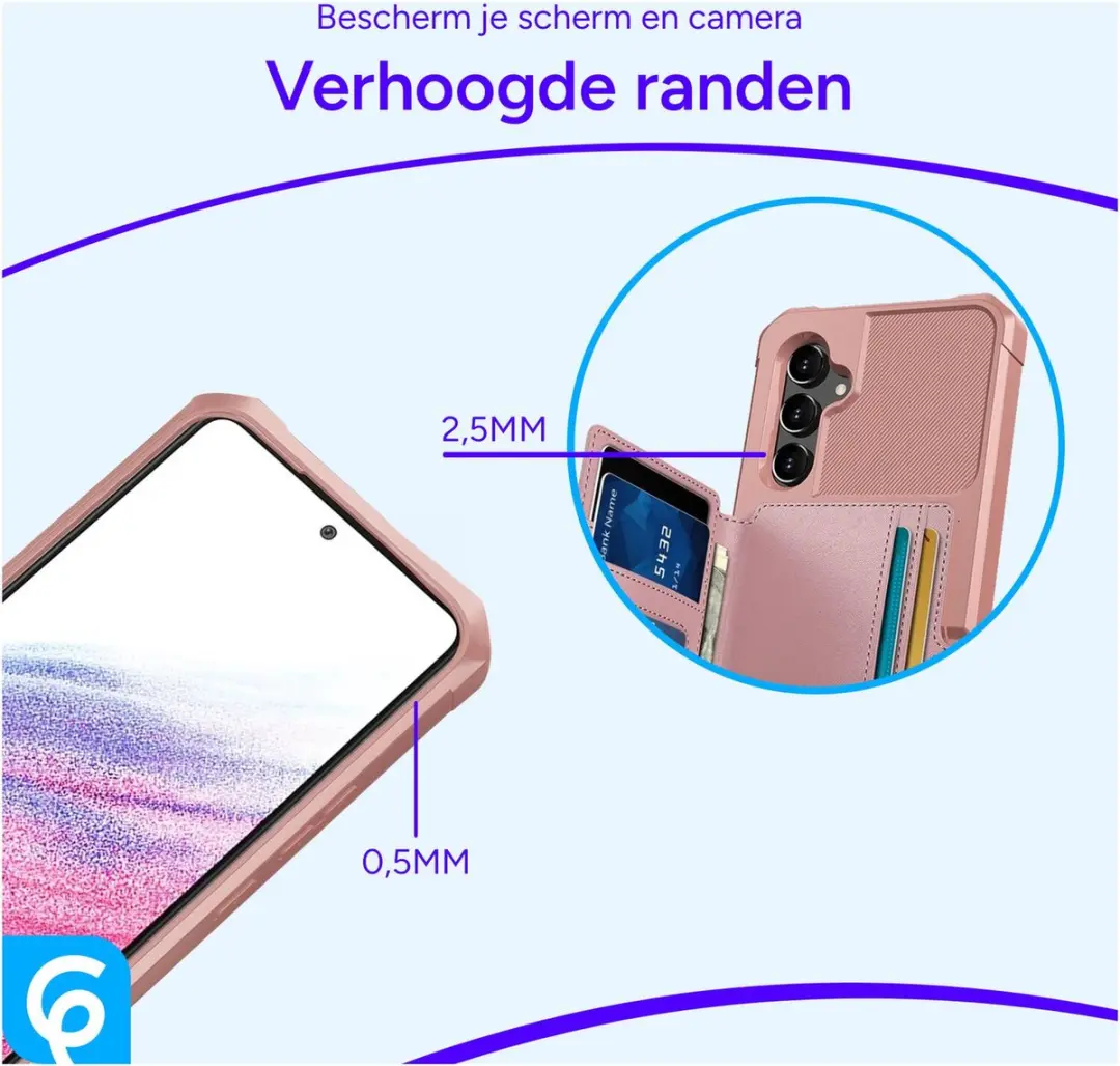 Selected Portemonnee Hoesje Samsung Galaxy A54 - Roze - afbeelding 6 van 6