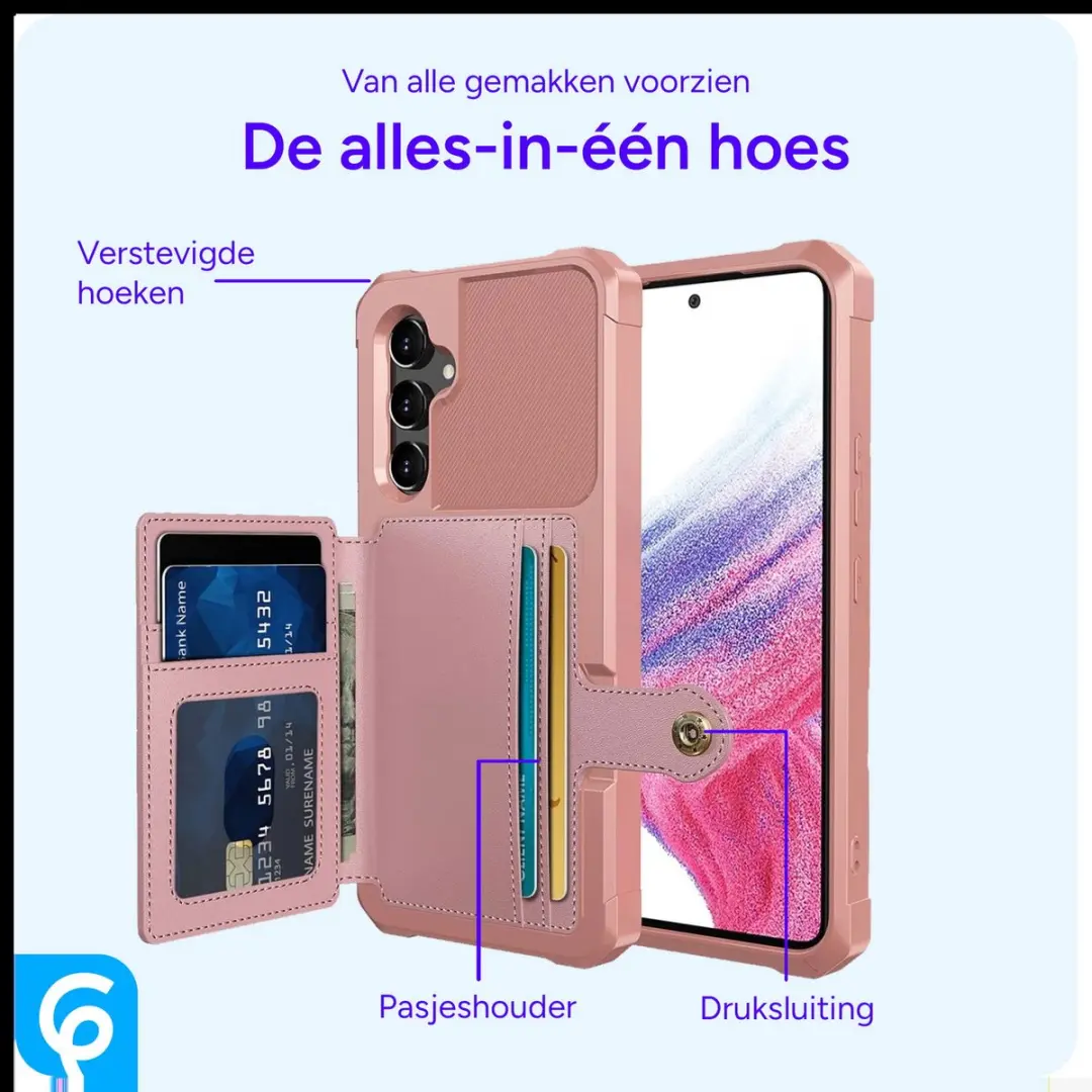 Selected Portemonnee Hoesje Samsung Galaxy A54 - Roze