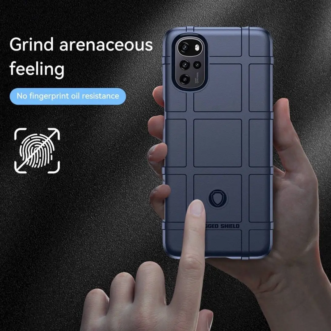 Selected Rugged Shield Hoesje Motorola Moto E32 - Blauw