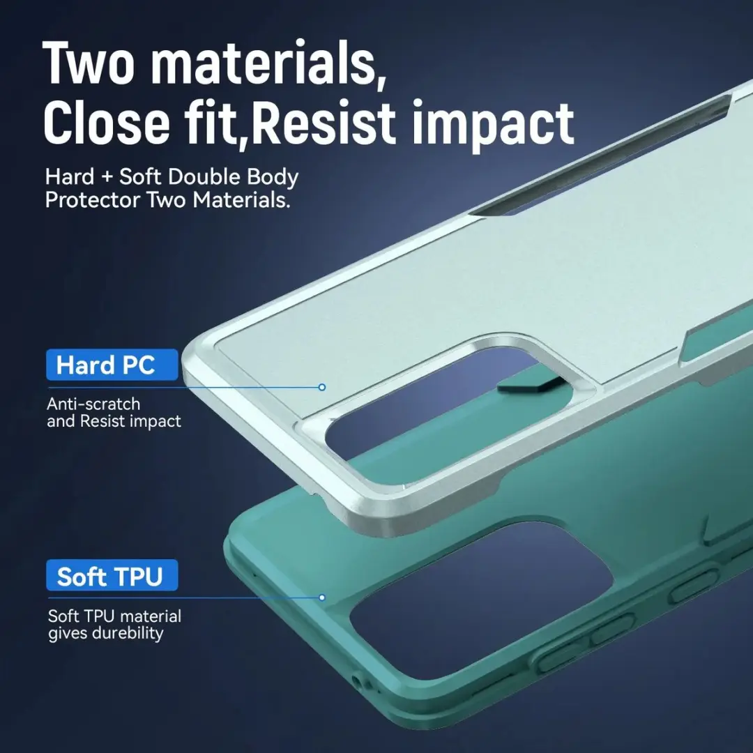 Selected Back Cover Rugged Hoesje Samsung Galaxy A53 - Groen