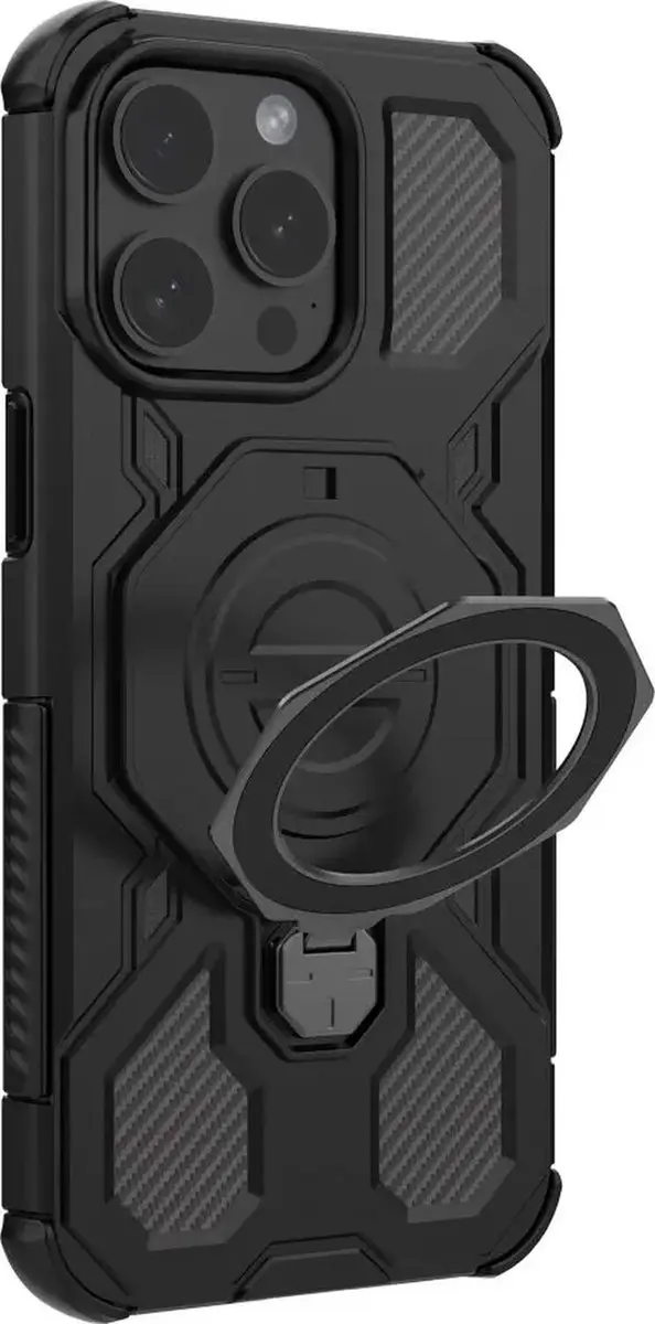 Selected iPhone 15 Pro Hoesje - MagSafe Kickstand Zwart - afbeelding 6 van 6
