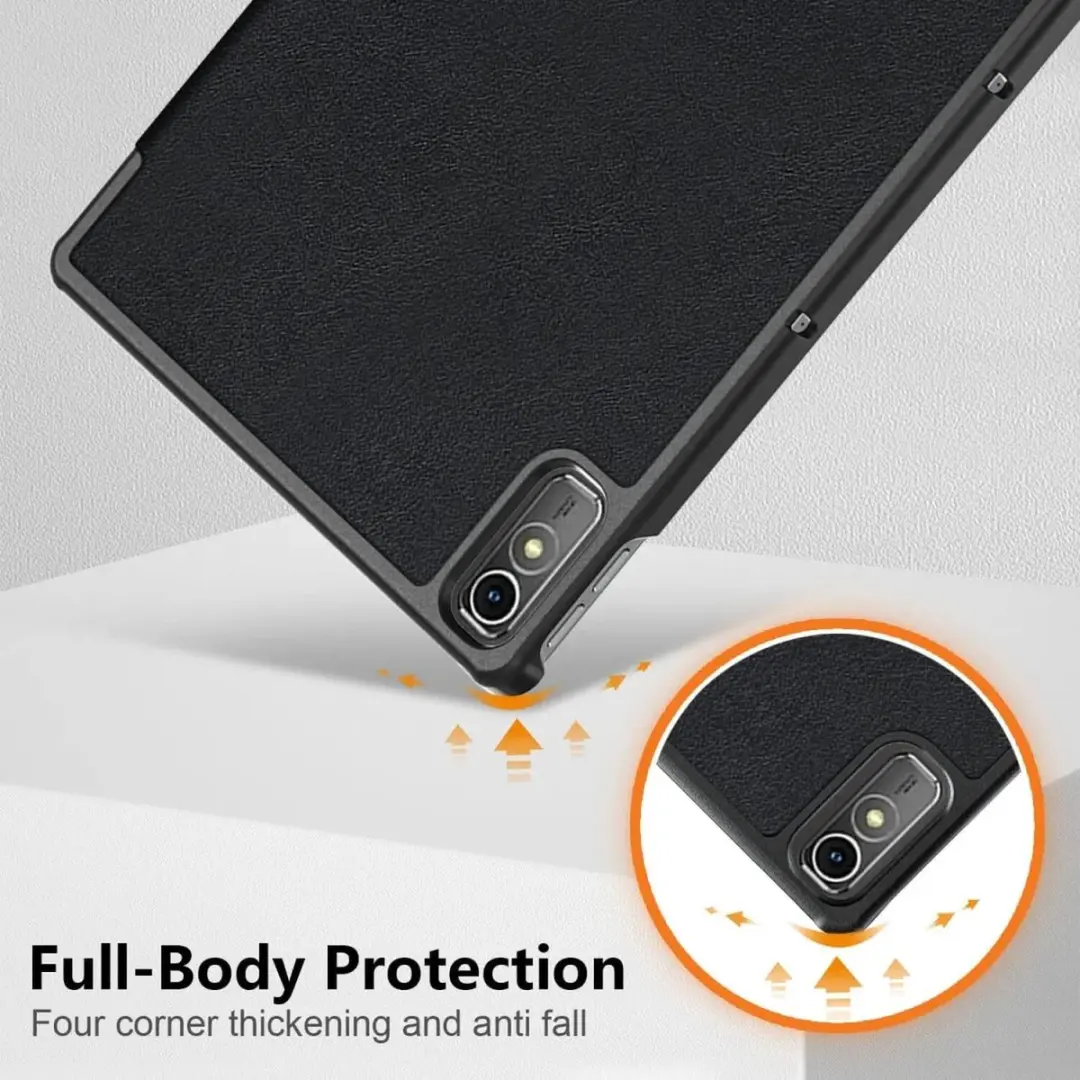 Selected by GSMpunt Tablet Hoes Lenovo Tab P11 Gen 2 - Tri-fold Kunstleder Zwart