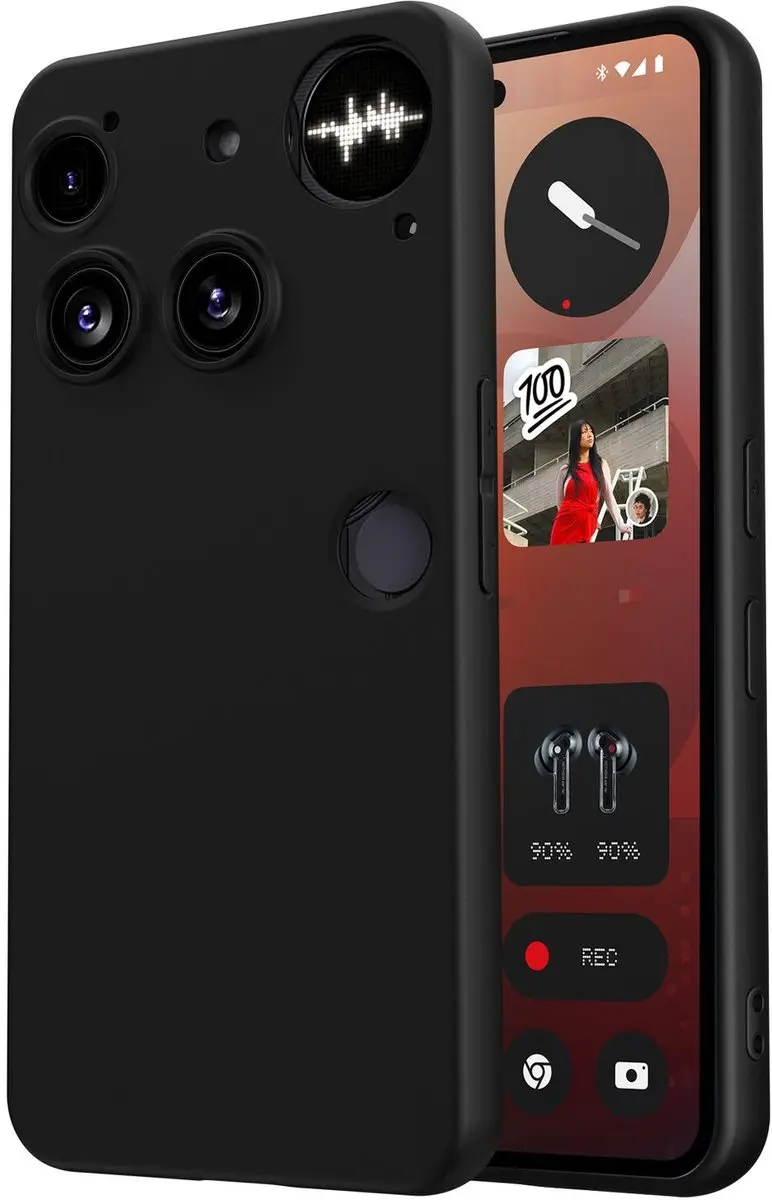 Zwart Dun TPU Hoesje Geschikt voor Nothing Phone (3)