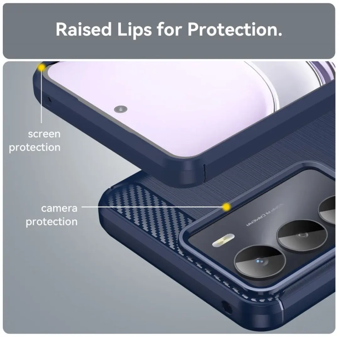 Selected TPU Hoesje Realme 14X - Blauw