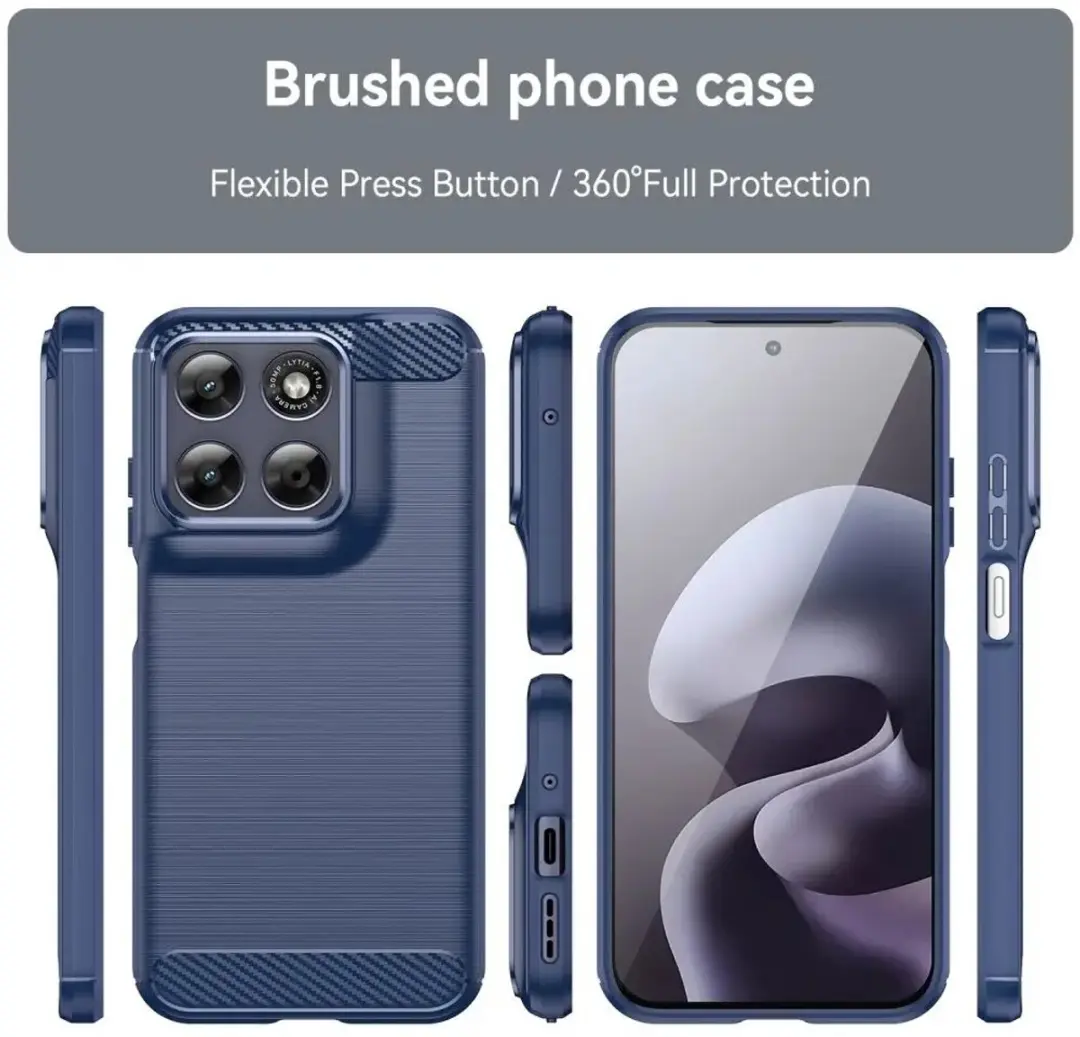 Selected TPU Hoesje Motorola Moto G77 - Blauw