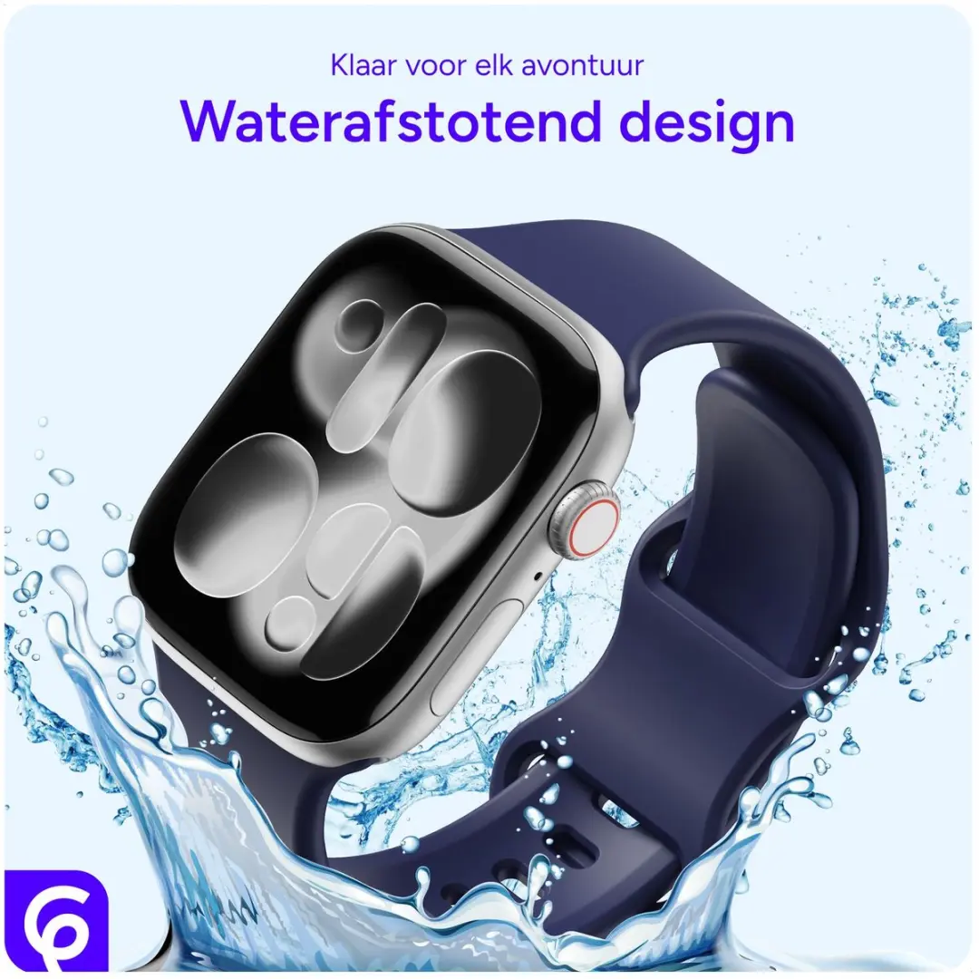Selected SBG Siliconen Bandje Apple Watch 38-42mm - Midnight Blue
