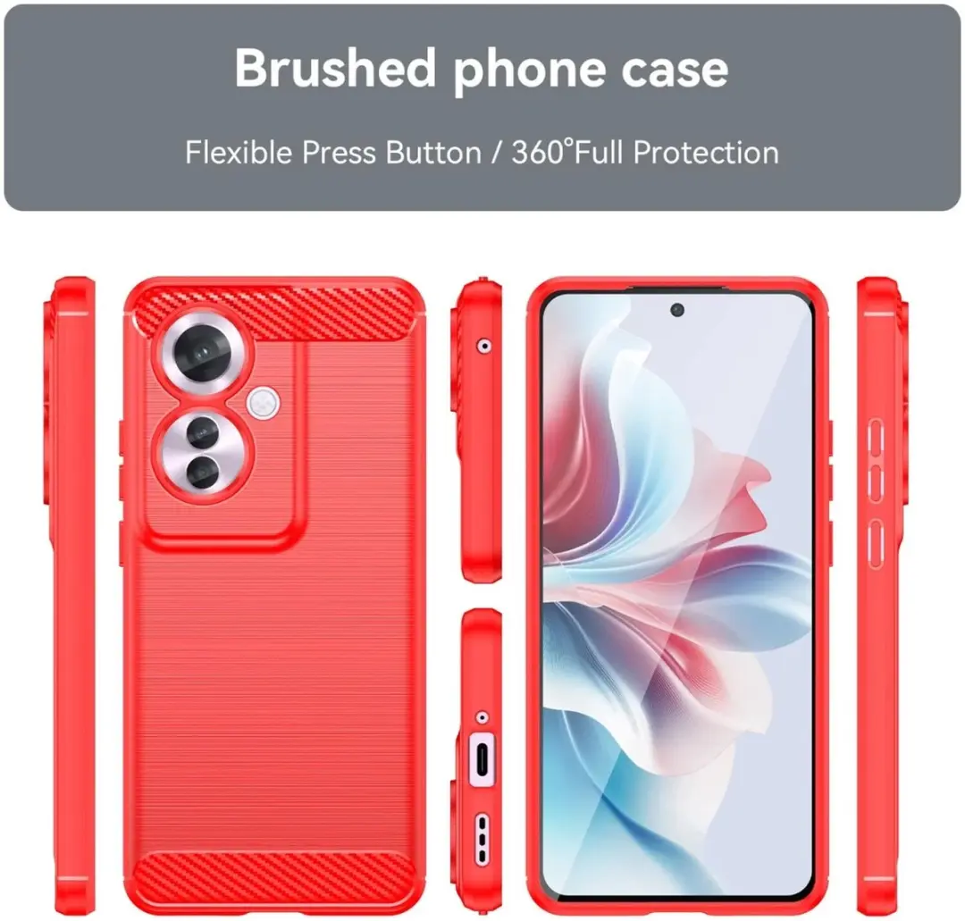 Selected TPU Hoesje Oppo Reno 11F - Rood