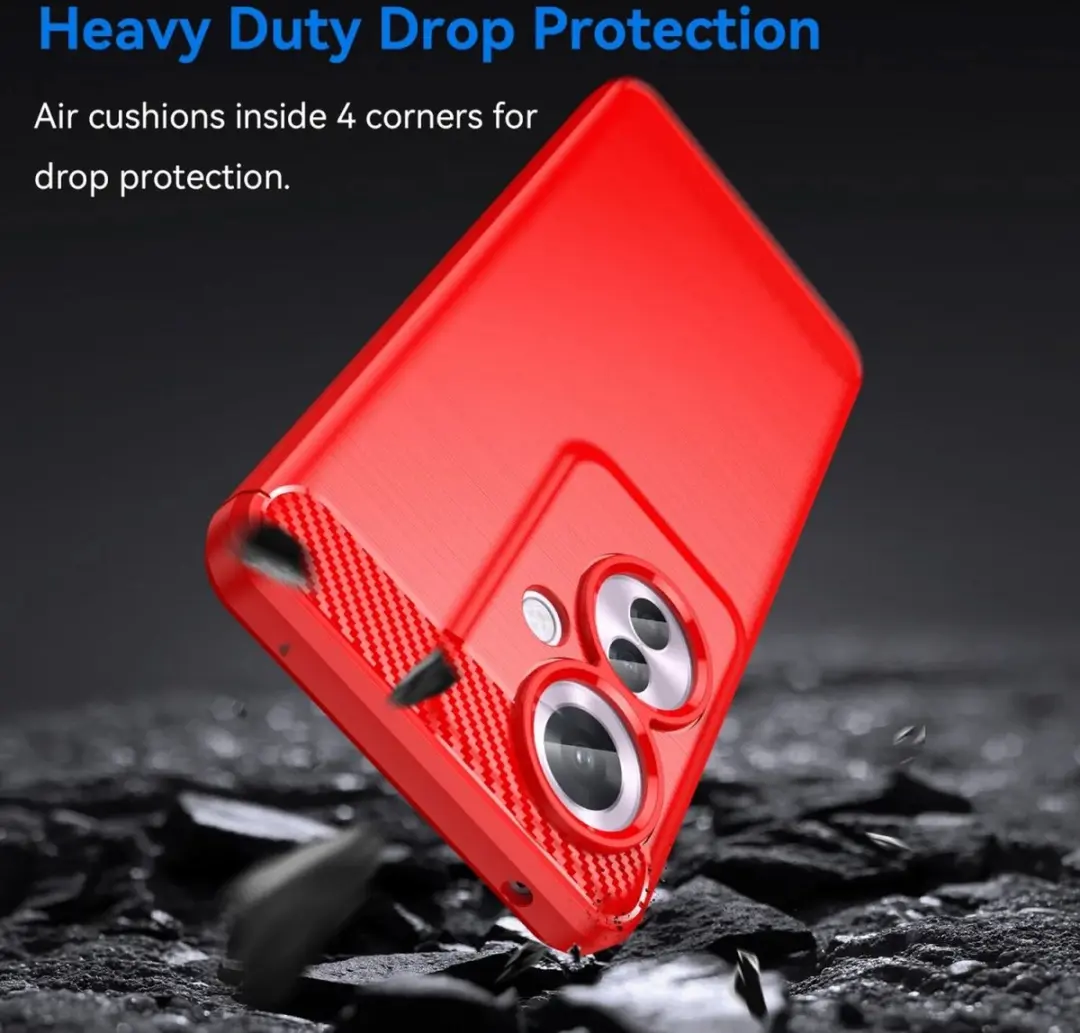 Selected TPU Hoesje Oppo Reno 11F - Rood - afbeelding 6 van 6