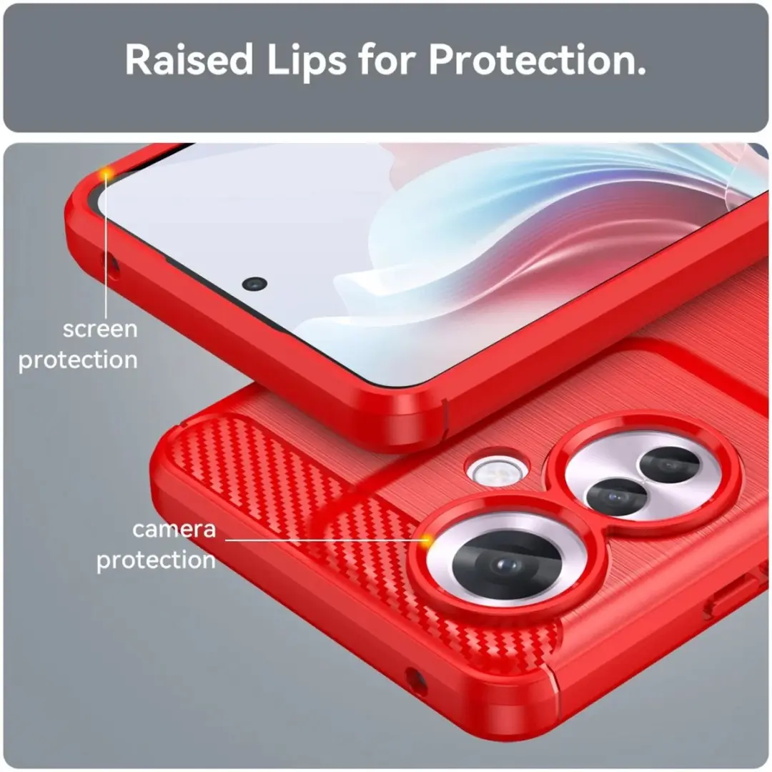 Selected TPU Hoesje Oppo Reno 11F - Rood