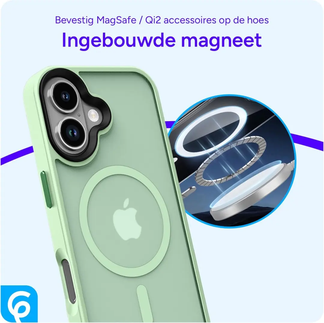 Selected by GSMpunt.nl iPhone 17 Hoesje - MagSafe Groen
