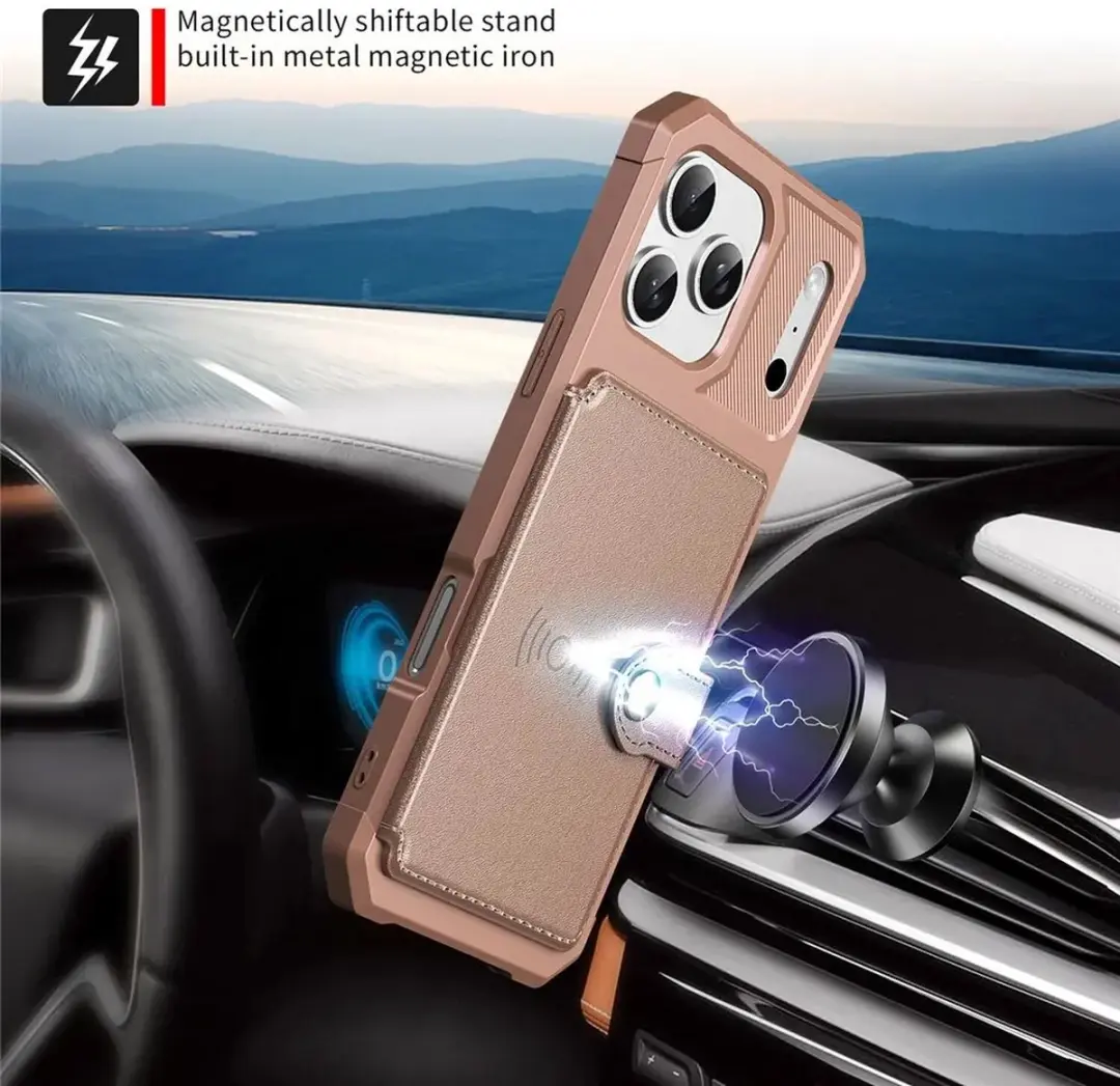 Selected Portemonnee Hoesje iPhone 17 Pro Max - Roze