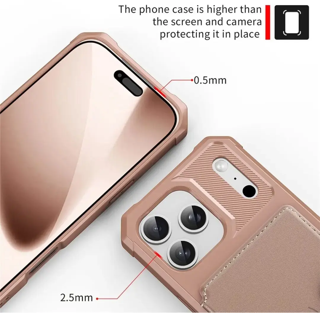 Selected Portemonnee Hoesje iPhone 17 Pro Max - Roze