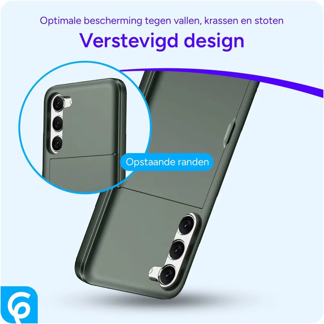 Selected Hoesje Samsung Galaxy S24 - Kaarthouder Groen