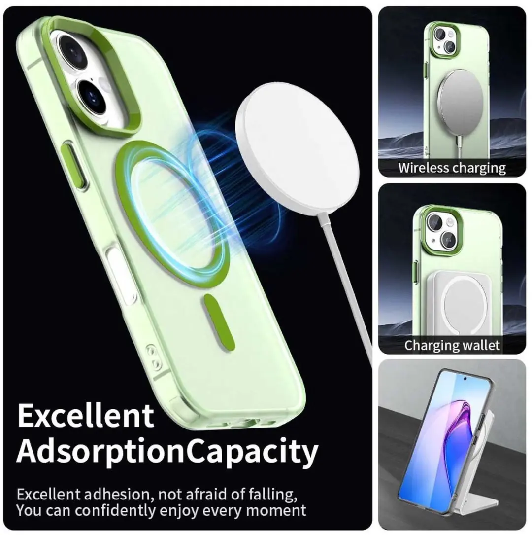 Selected MagSafe Backcover iPhone 17 - Groen Transparant