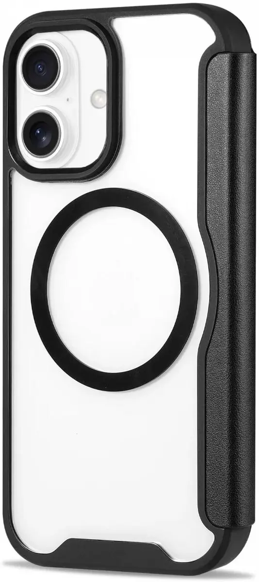 Selected Portemonnee Hoesje iPhone 16 Plus - MagSafe - Zwart/Transparant - afbeelding 6 van 6
