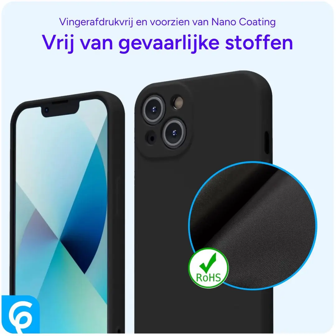 Selected Hoesje iPhone 13 Back Cover - Zwart