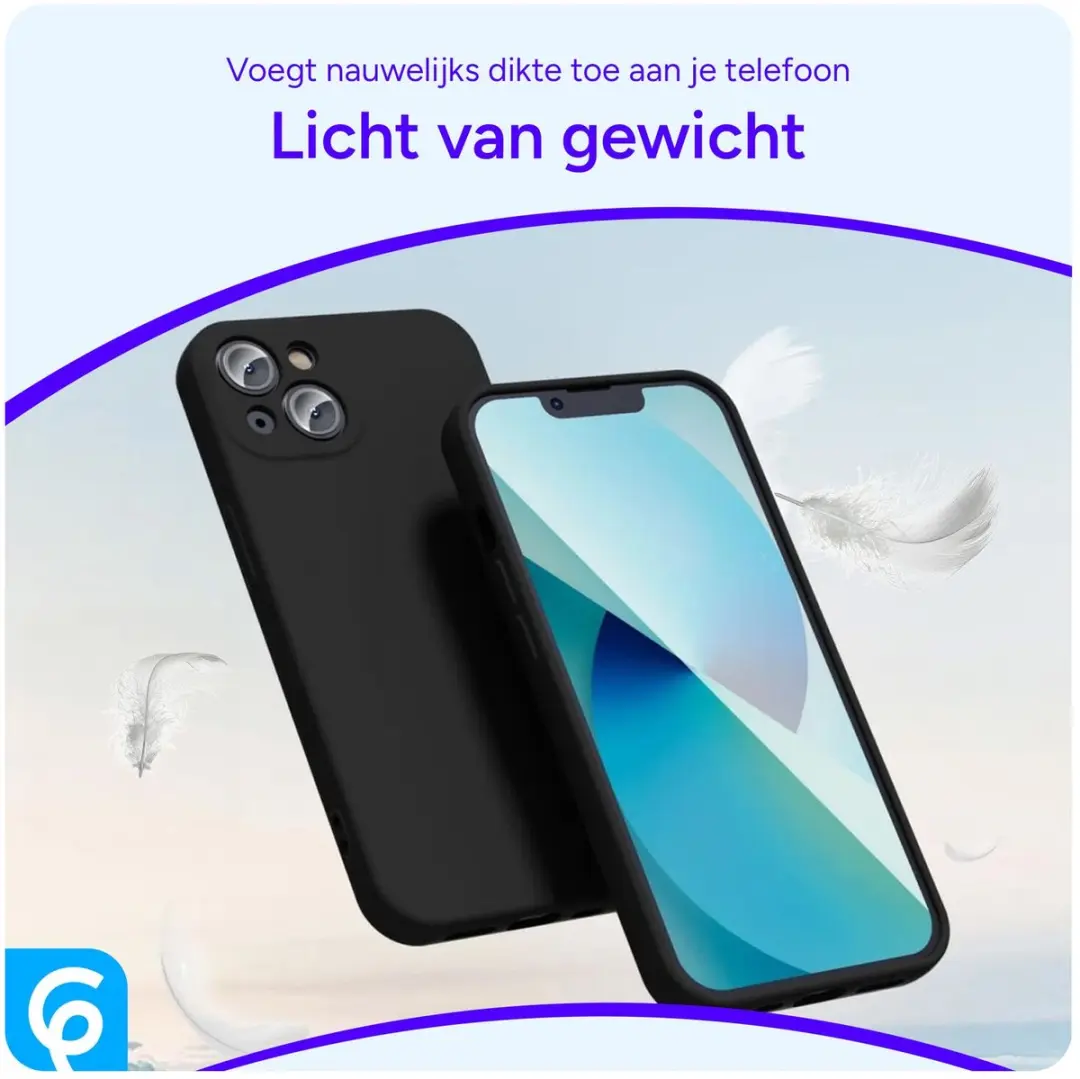Selected Hoesje iPhone 13 Back Cover - Zwart