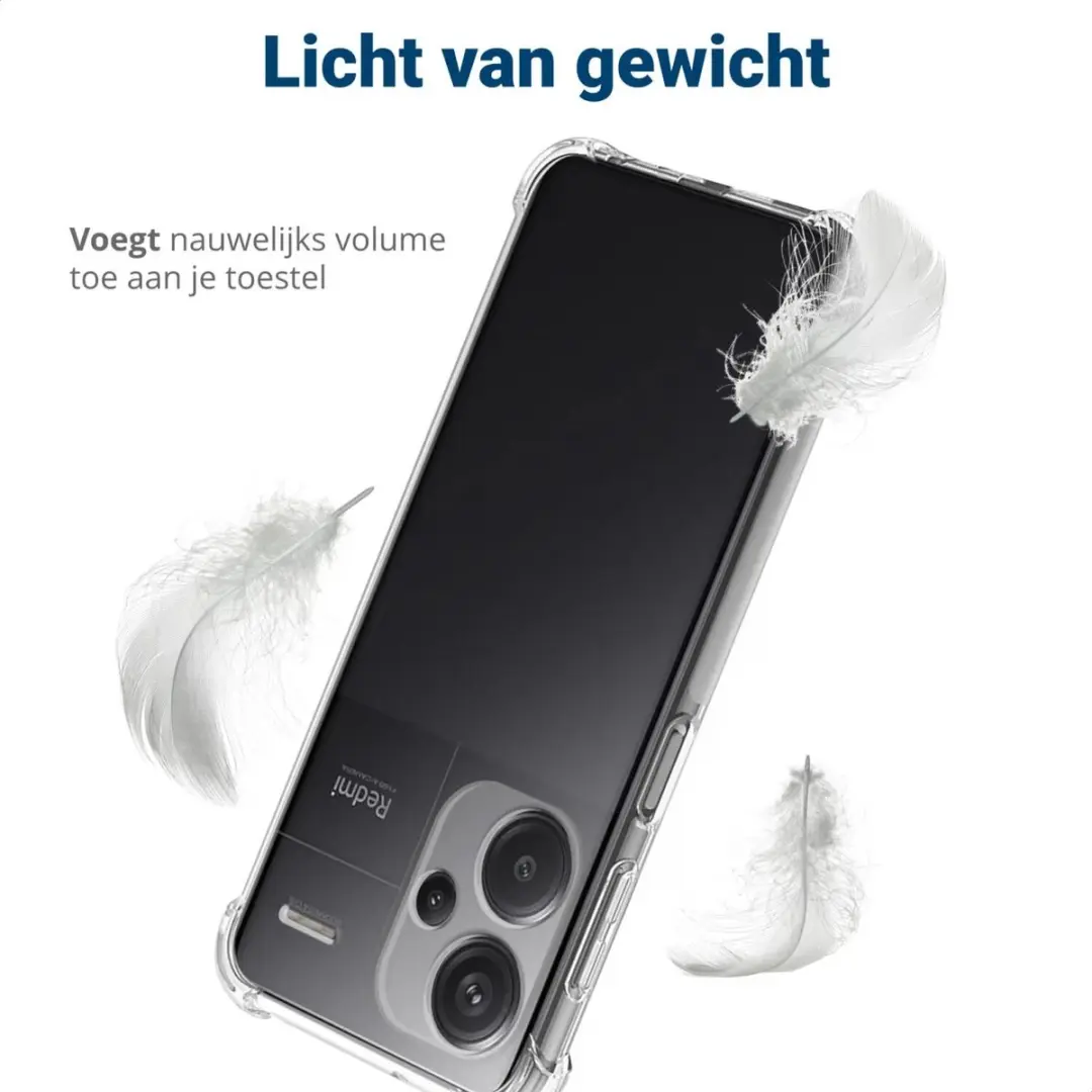 Selected Transparant TPU Hoesje Xiaomi Redmi Note 13 Pro+ - Schokbestendig