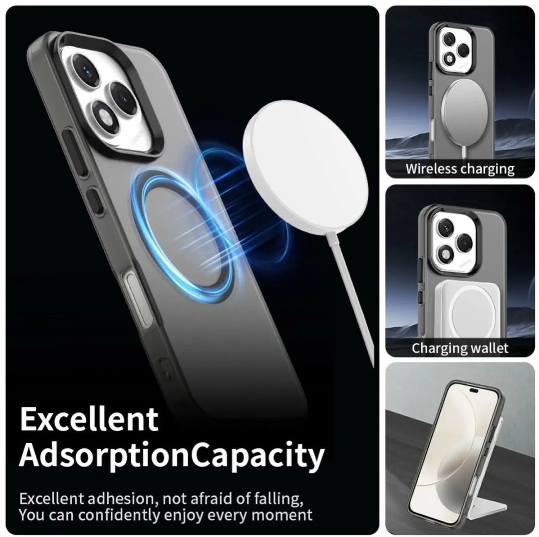 Selected MagSafe Backcover Honor 400 Lite - Zwart & Transparant