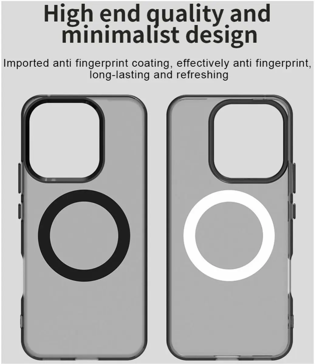 Selected MagSafe Backcover Honor 400 Lite - Zwart & Transparant - afbeelding 6 van 6