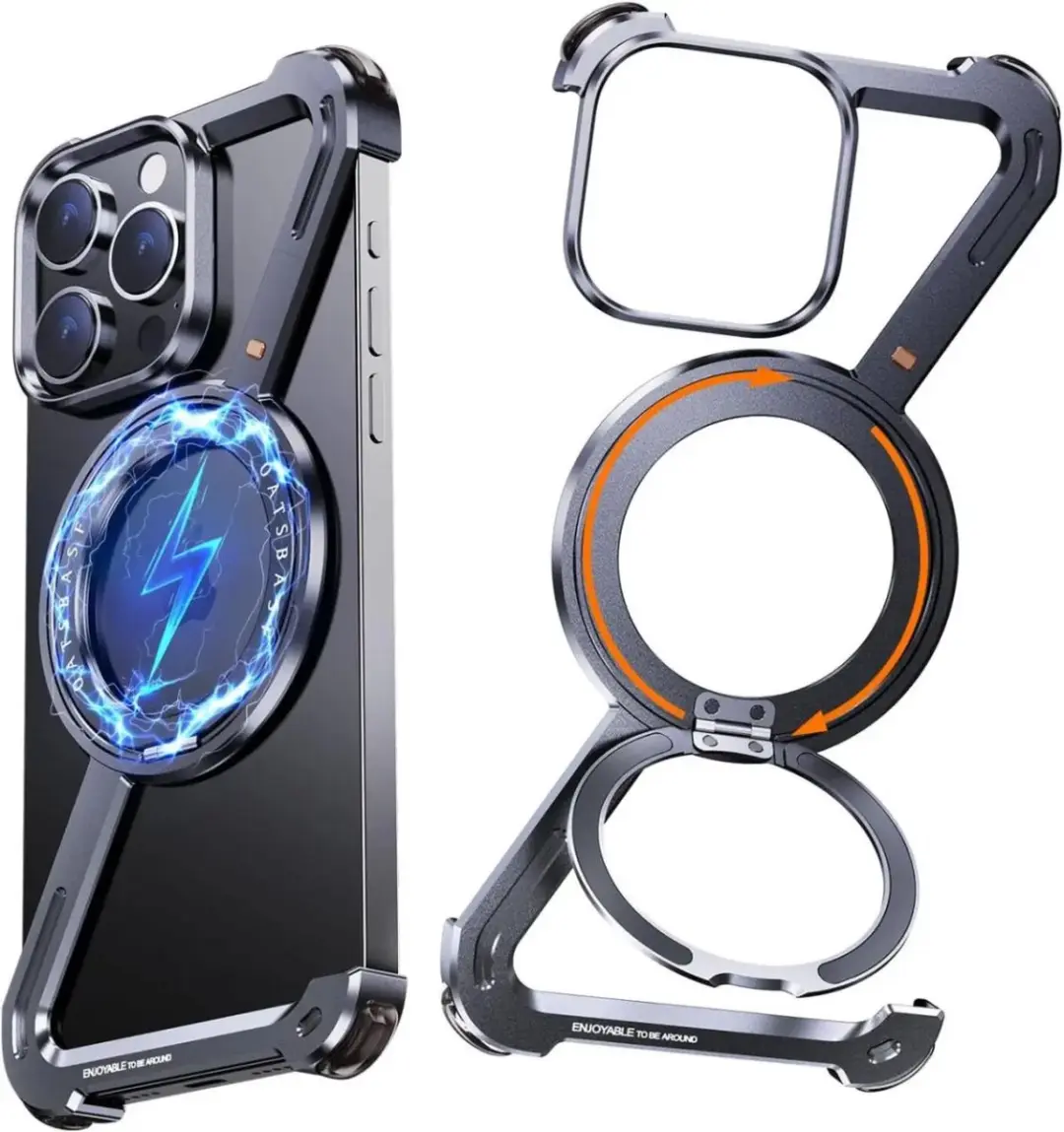 Selected by GSMpunt Apple iPhone 16 Pro Metal Corner Frame Hoesje