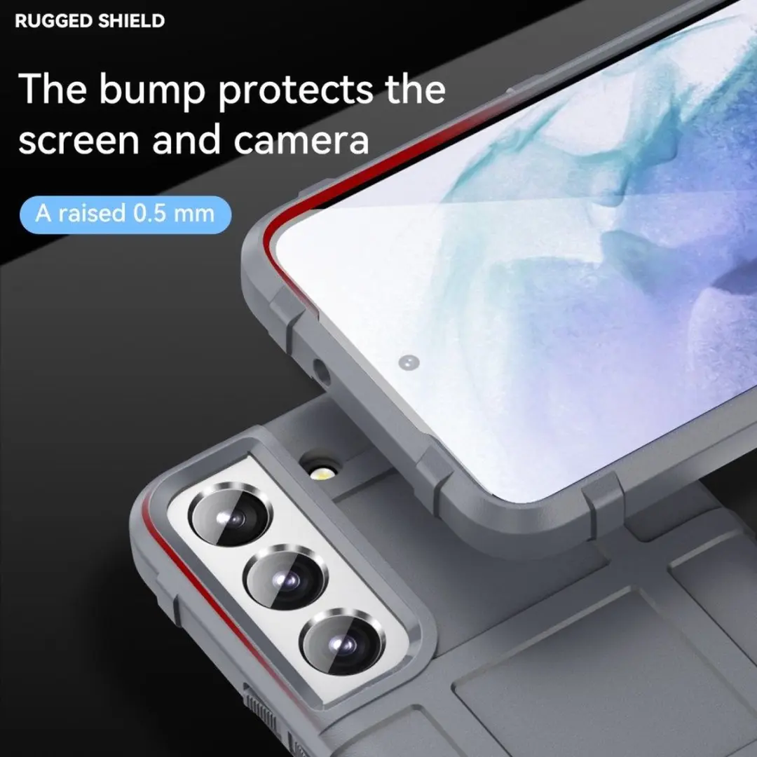 Selected Rugged Shield Hoesje Samsung Galaxy S22 - Grijs