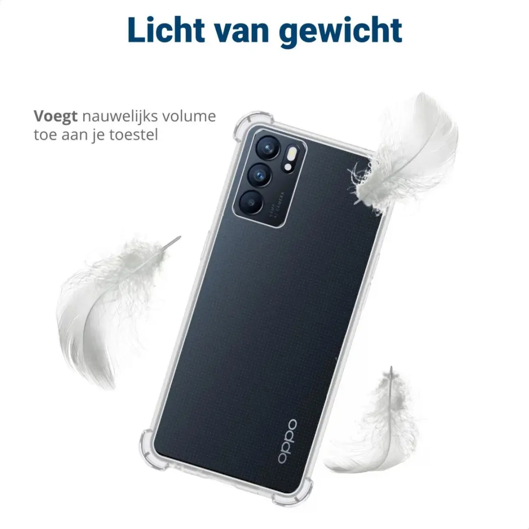 Oppo Reno 6 5G TPU Hoesje - Transparant