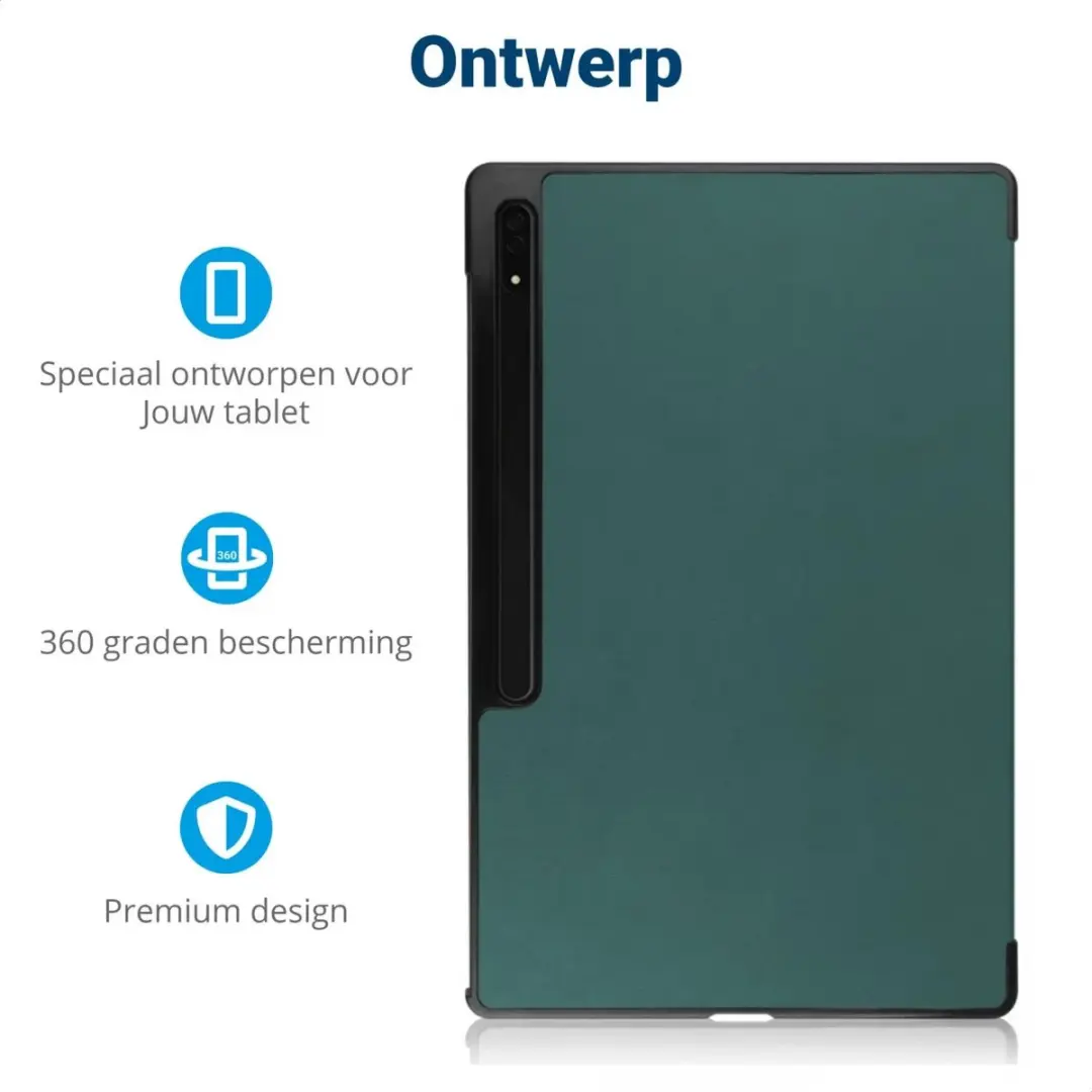 Selected Tablethoes Samsung Galaxy Tab S10/S9 Ultra - Groen