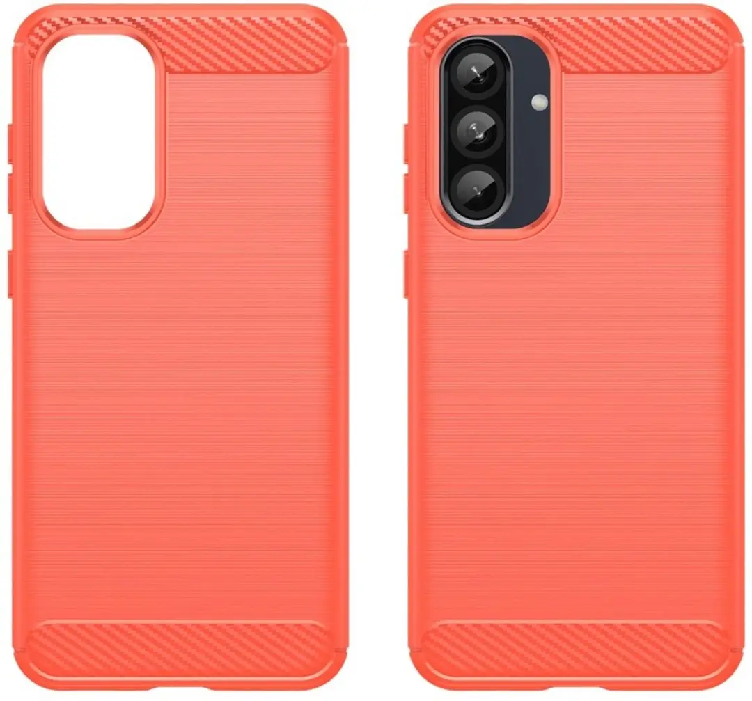 Selected Geborsteld TPU Hoesje Samsung Galaxy A56 - Rood