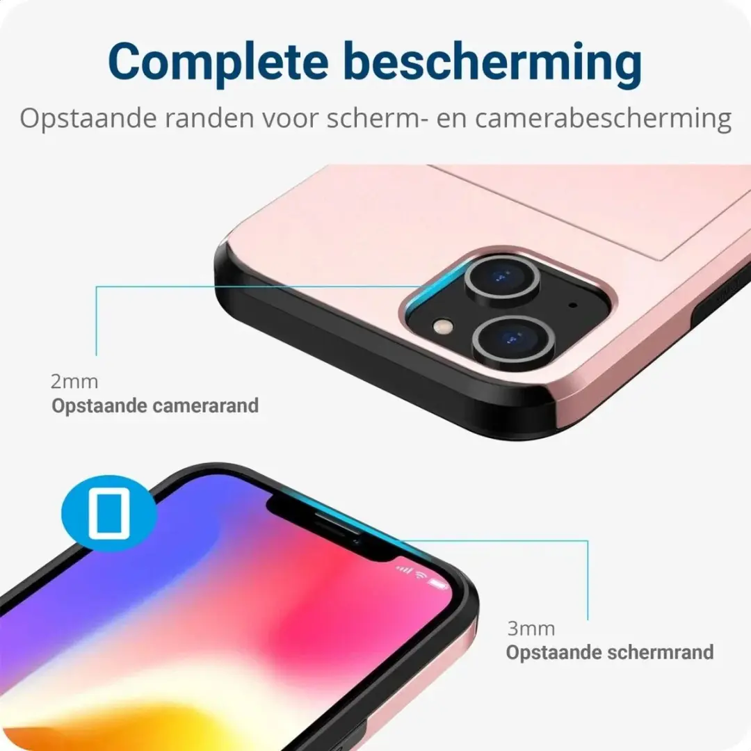Selected Hoesje Samsung Galaxy S24 Ultra - Roze - Kaarthouder 2 Pasjes