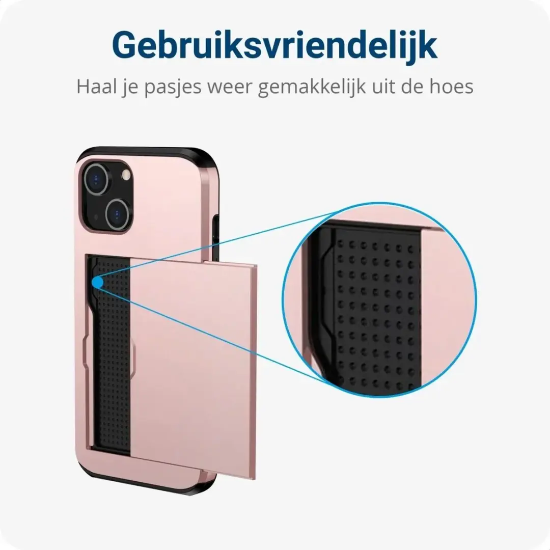 Selected Hoesje Samsung Galaxy S24 Ultra - Roze - Kaarthouder 2 Pasjes