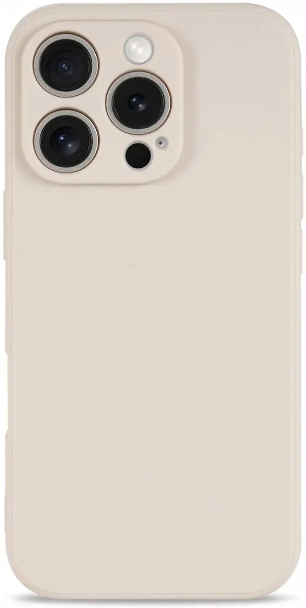 Selected Hoesje iPhone 16 Pro Back Cover - Dun TPU - Beige