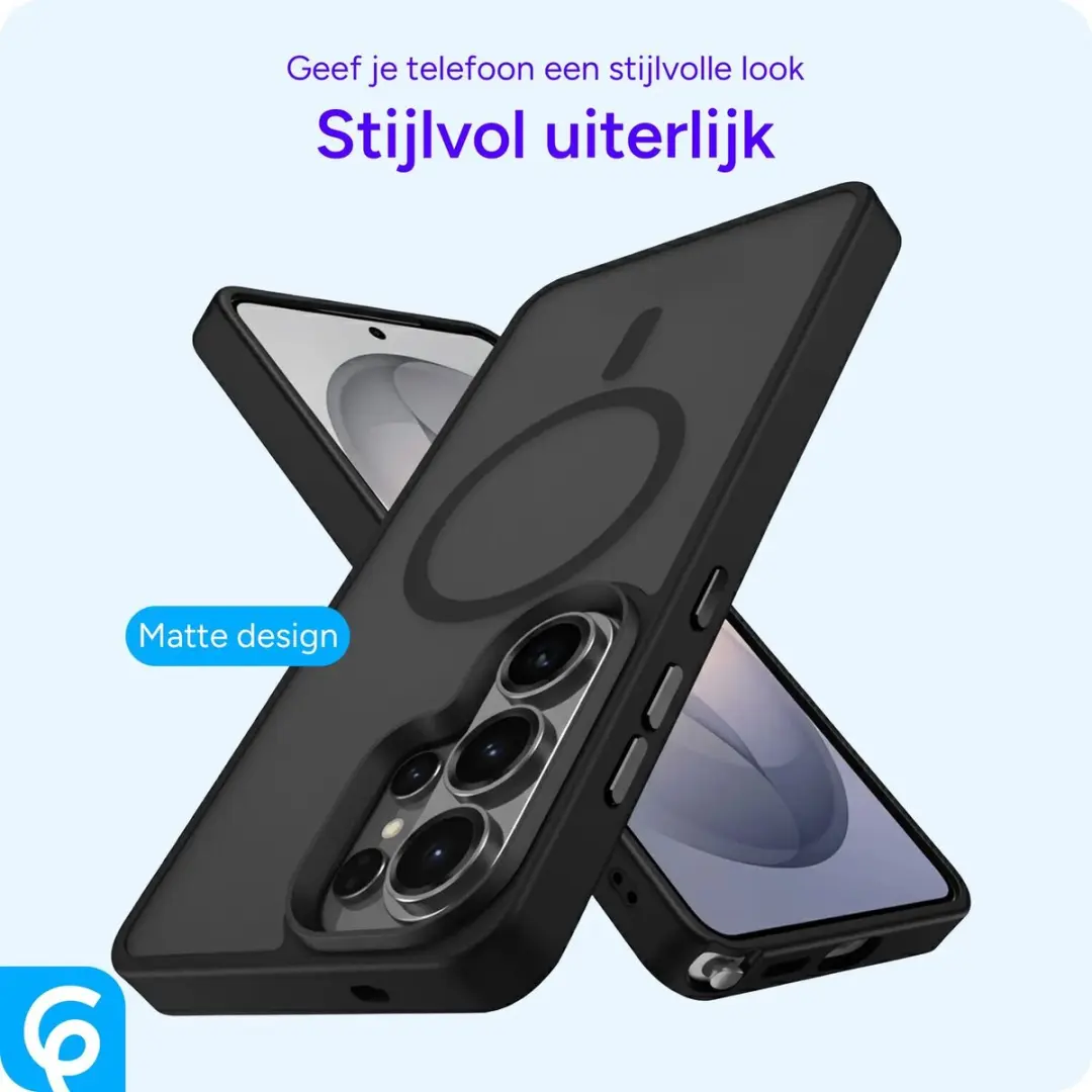 Selected Hoesje Samsung Galaxy S26 Ultra - Matte Zwart - MagSafe