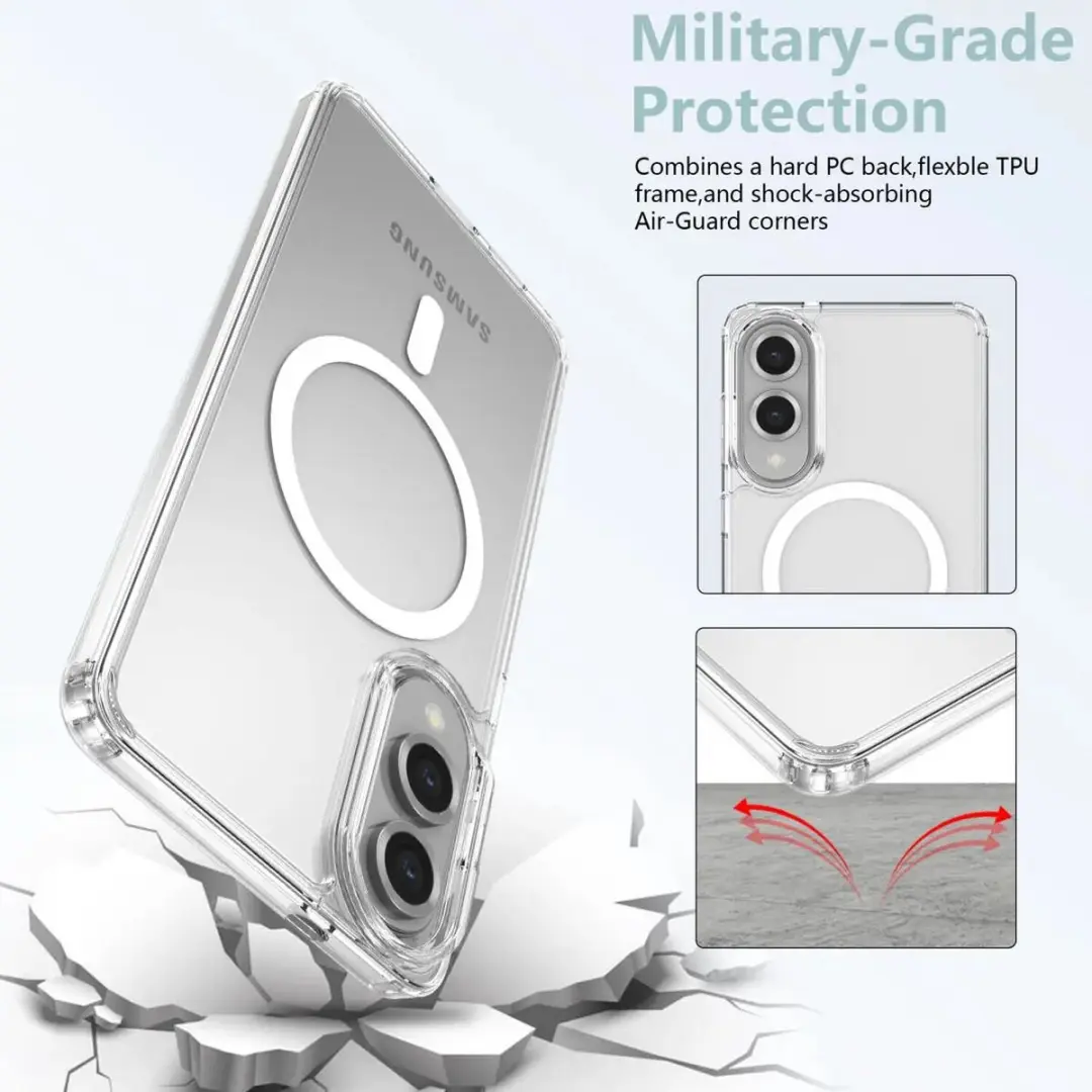 Selected Hoesje Samsung Galaxy S25 Edge MagSafe Transparant