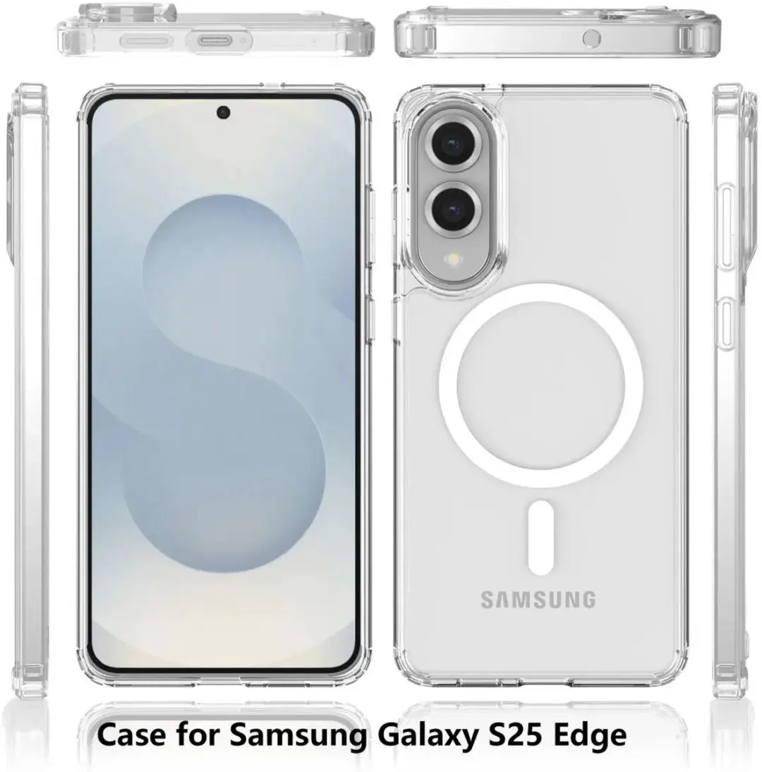 Selected Hoesje Samsung Galaxy S25 Edge MagSafe Transparant - afbeelding 6 van 6