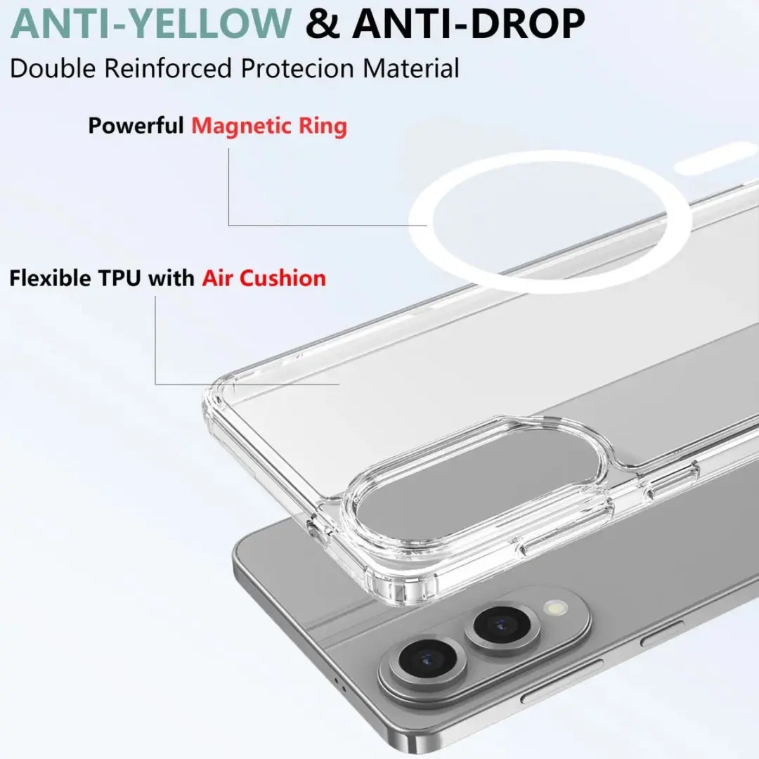 Selected Hoesje Samsung Galaxy S25 Edge MagSafe Transparant