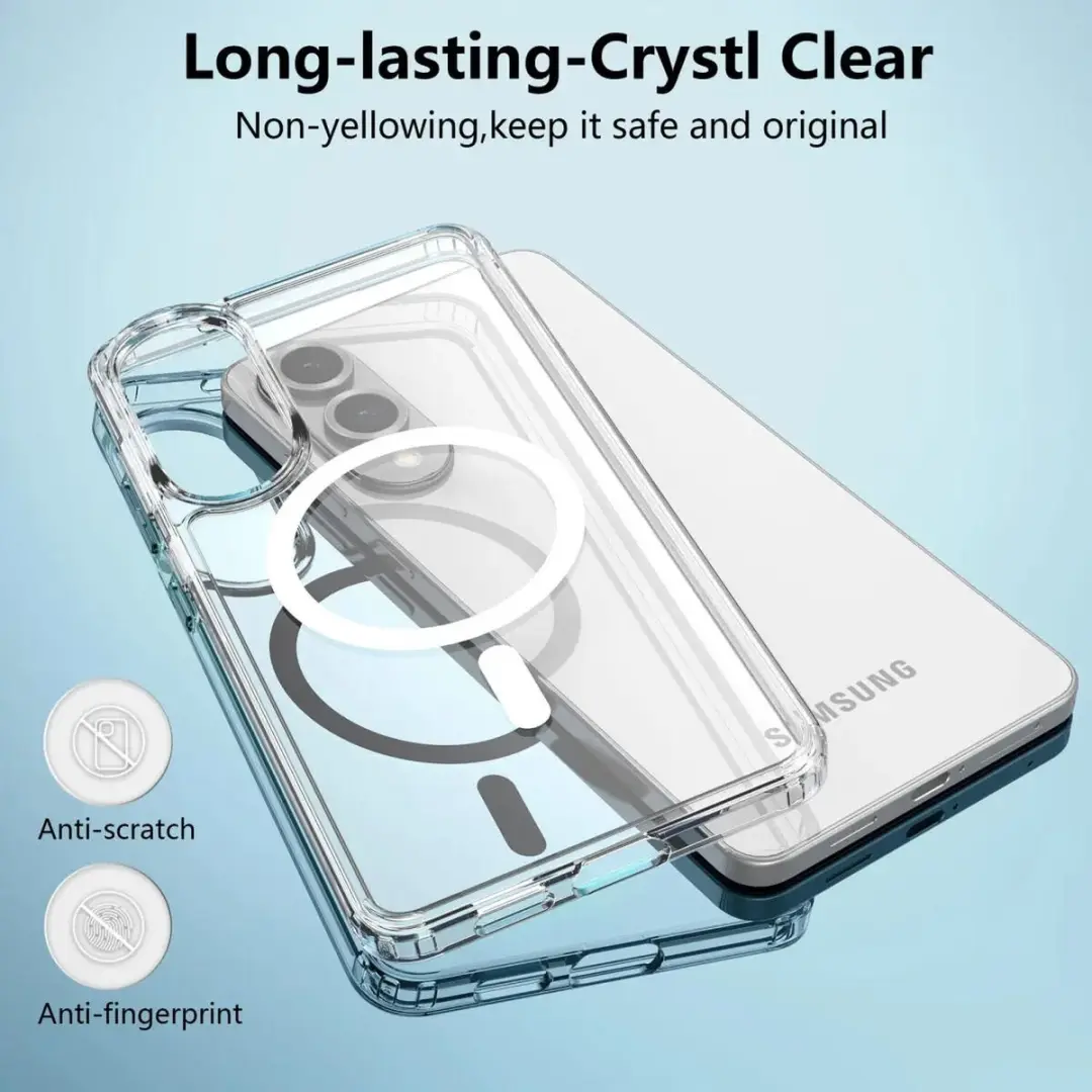 Selected Hoesje Samsung Galaxy S25 Edge MagSafe Transparant
