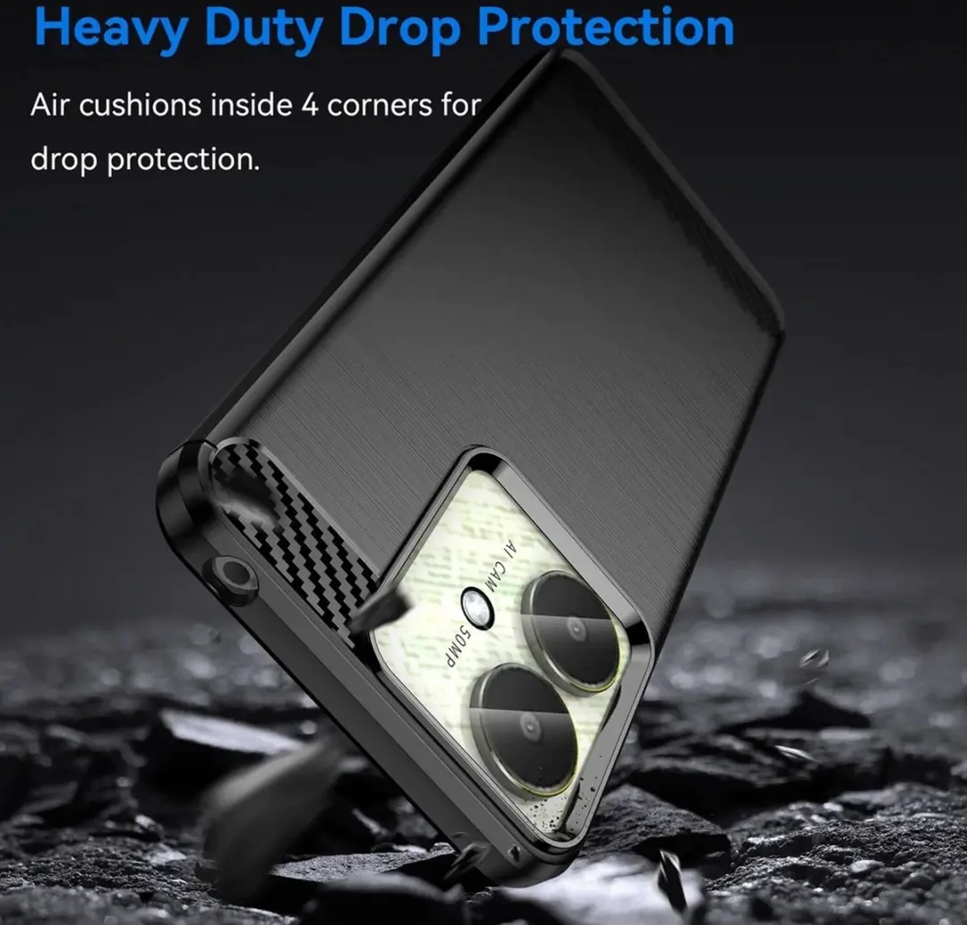 Selected TPU Hoesje Xiaomi Redmi 13/Poco M6 - Zwart
