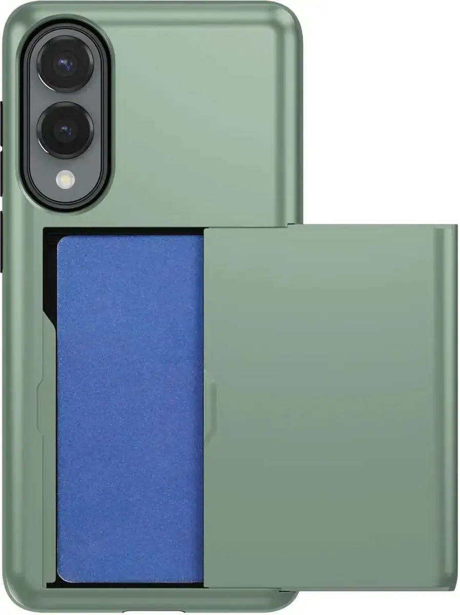 Selected Hoesje Samsung Galaxy S25 Edge - Kaarthouder Groen