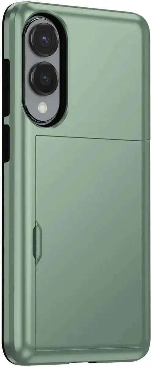 Selected Hoesje Samsung Galaxy S25 Edge - Kaarthouder Groen