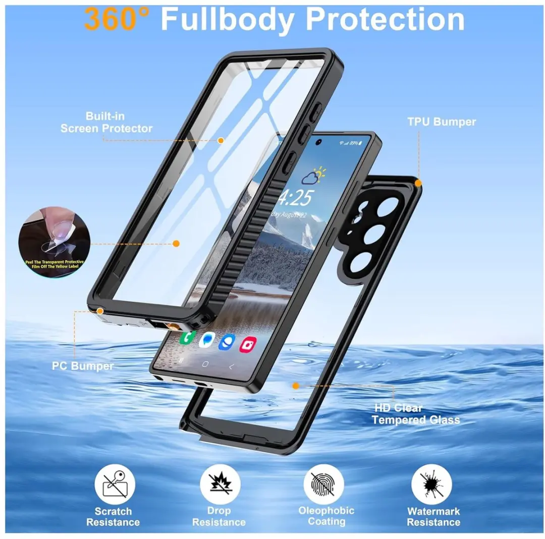 Selected SBG Outdoor Case Waterdicht Transparant - Samsung Galaxy S25 Ultra