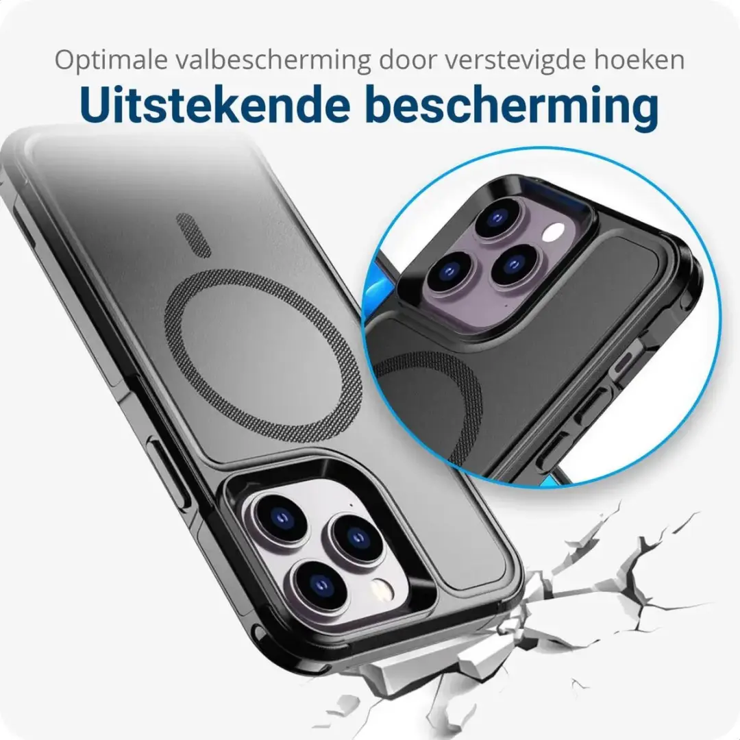 Selected by GSMpunt.nl iPhone 14 Pro Hoesje - MagSafe Dual-Layer Zwart - afbeelding 6 van 6