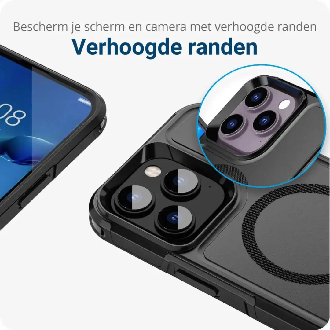 Selected by GSMpunt.nl iPhone 14 Pro Hoesje - MagSafe Dual-Layer Zwart