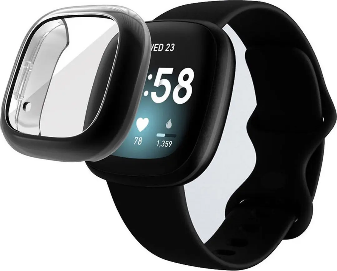 Fitbit Versa 3/Sense Hoesje Full Protect Flexibel