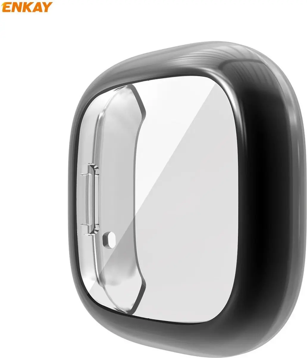 Fitbit Versa 3/Sense Hoesje Full Protect Flexibel - Zwart