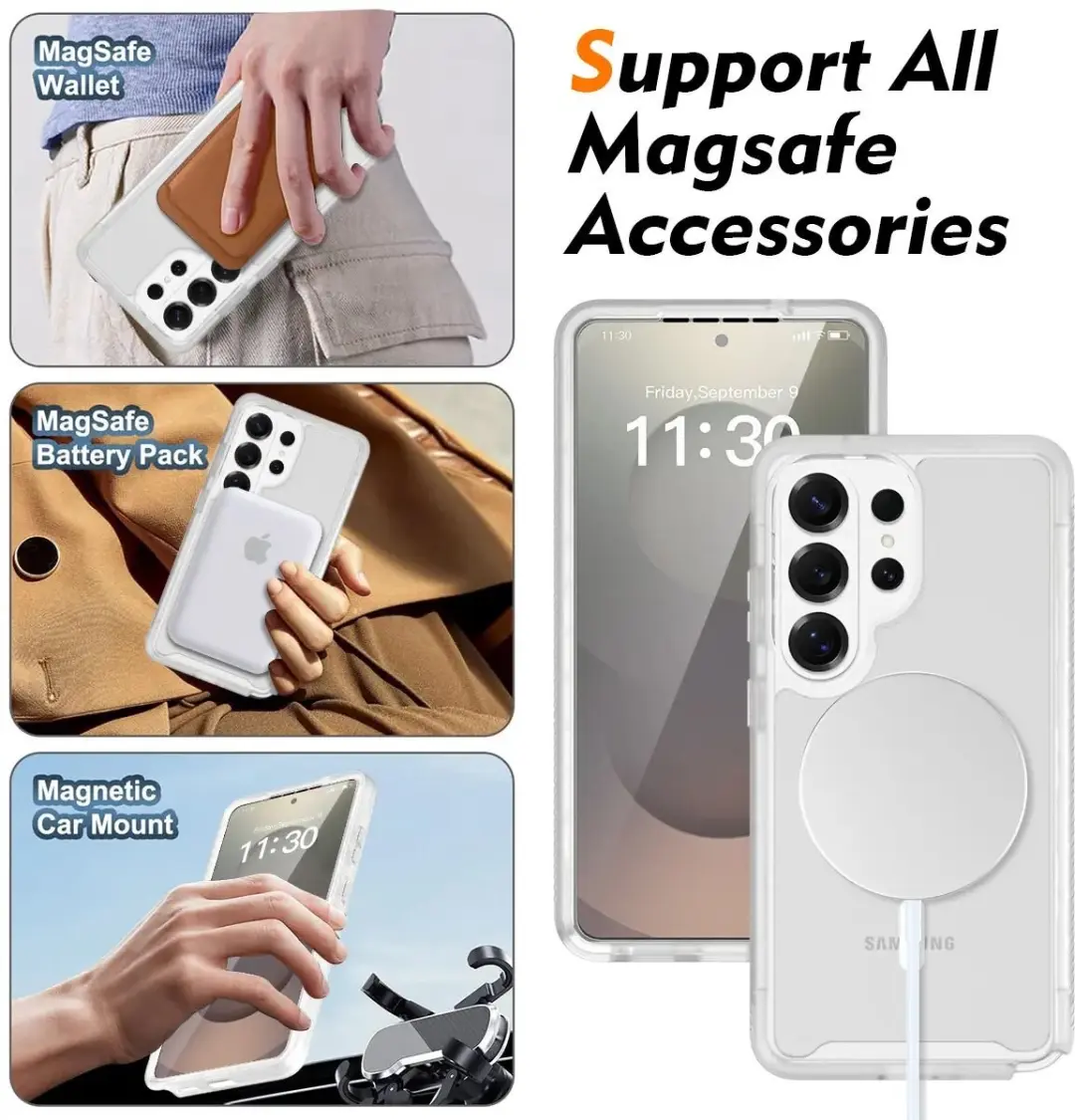 Selected by GSMpunt Samsung Galaxy S26 Ultra Hoesje - Matte Transparant