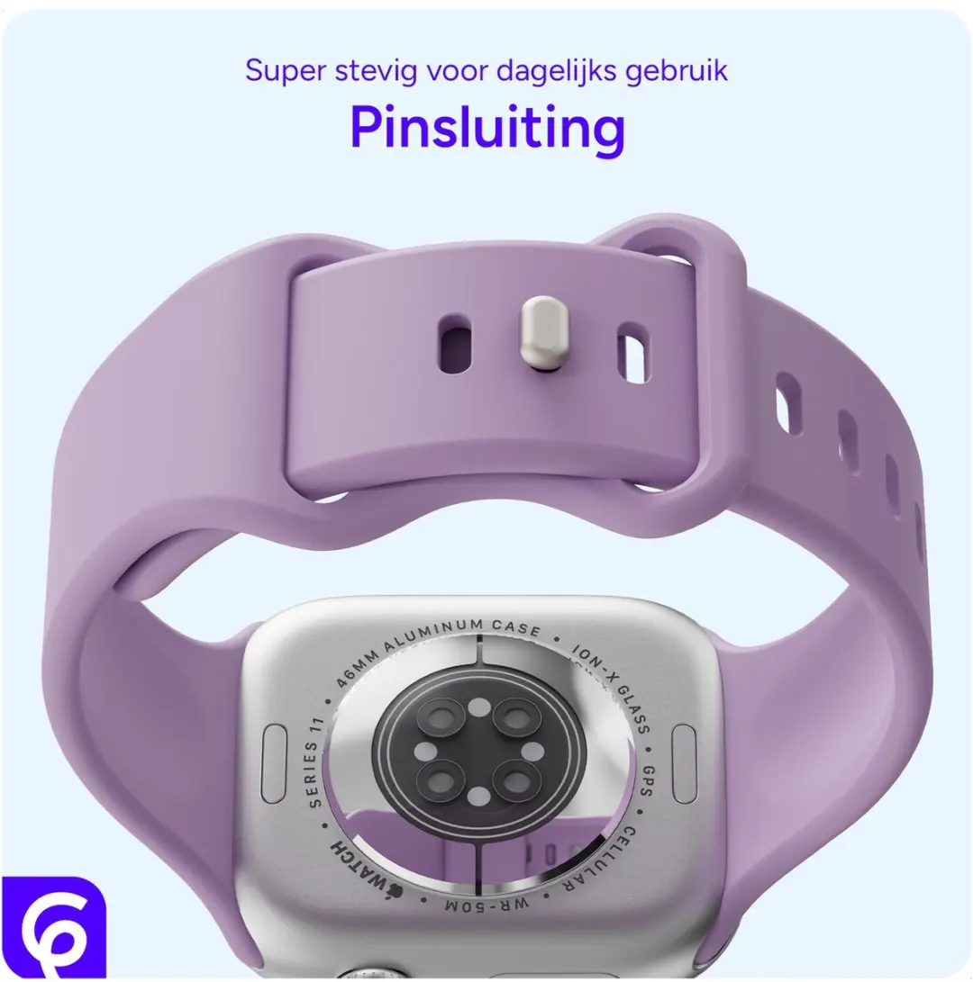 Selected SBG Siliconen Bandje Apple Watch 41mm - Paars
